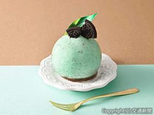 ムースケーキ「ミントショコラ」のイメージ（ＪＲ東日本クロスステーションデベロップメントカンパニー提供） 