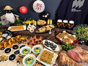 「Ｓｕｉｃａのペンギン　夏祭り　サマービュッフェ」のイメージ（ホテルメトロポリタン提供） ©C.S/JR東日本/D