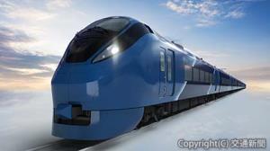 JR東日本が2027年春に導入予定の夜行特急列車のイメージ（ＪＲ東日本提供）