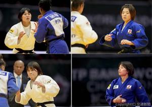 ㊨㊤銅メダルを獲得した古賀選手㊨㊦５位入賞を果たした大森選手㊧㊤金メダルを獲得した田中選手㊧㊦日本チームの銅メダルに貢献した寺田選手（ＪＲ東日本提供）