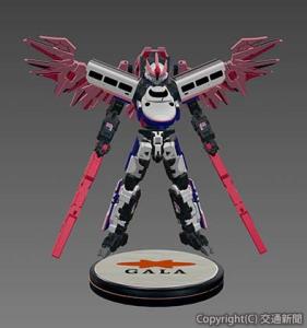 「シンカリオン　Ｅ４Ｍａｘときフルマックスモード」のデジタル３Ｄフィギュア（ジェイアール東日本企画提供）©プロジェクト シンカリオン・JR-HECWK/ERDA・TX