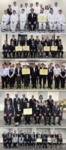 社長表彰を受けた㊤からＪＲ―Ｃｒｏｓｓフーズカンパニー、東京建設ＰＭＯ、東北本部マーケティング部地域連携ユニット・山形統括センター、ＪＲ東日本環境アクセス、ＪＲ東日本メカトロニクス（ＪＲ東日本提供）