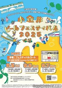 総合学院テクノスカレッジの学生が制作したメインビジュアルのイメージ（ＪＲ中央線コミュニティデザイン提供） 