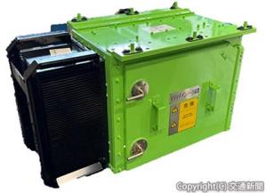 小型軽量化と省エネ化が期待される次世代ＶＶＶＦインバータ装置（ＪＲ東日本提供）
