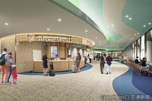 到着ロビーのイメージ（広島国際空港提供）