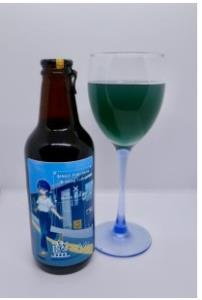 「デニムトレイン・クラフトビール～藍 Ao～」のイメージ（井原鉄道提供）