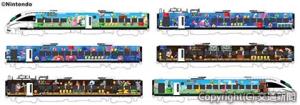 11月29日から運転開始する８８５系「スーパーマリオ　トレイン」のイメージ（ＪＲ九州提供）