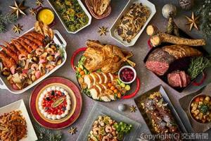 色鮮やかな料理が並ぶ「クリスマススペシャル　ビュッフェ」のイメージ（ホテルメトロポリタン提供）
