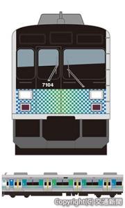 「７０００系」のデザインイメージ（西武鉄道提供）