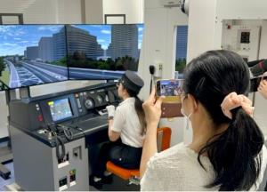シミュレーター体験のイメージ（大阪モノレール提供）