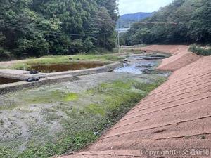 自然復元工事が完了した中池見湿地の後谷地区（鉄道運輸機構提供） 