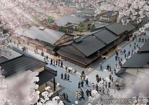 第１期オープンエリアのイメージ（東映太秦映画村提供） 