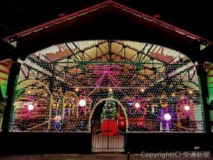 昨年のイルミネーション（叡山電鉄提供）