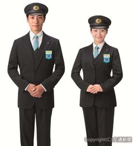 新制服の着用イメージ（阪神電鉄提供）