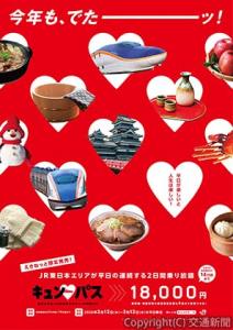 「キュン♥パス」のポスターイメージ（ＪＲ東日本提供）