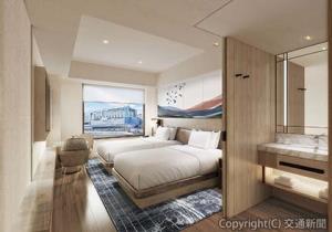 複合ビル外観のイメージ（ジェイアール東海ホテルズ提供）