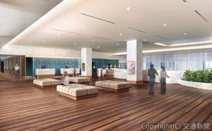 リニューアル後のフロント・ロビーのイメージ（小田急電鉄提供）