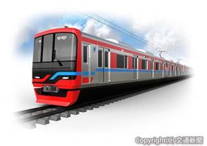 名古屋鉄道の新型通勤車両「５００系」のイメージ（名古屋鉄道提供）