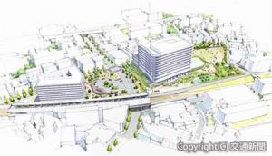 藤が丘駅前地区の再開発イメージ（東急提供）