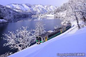 世界でも有数の雪景色を楽しめるＪＲ只見線（イマジカインフォス提供）