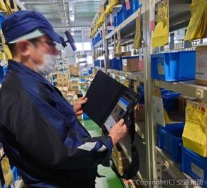 ザイコを活用した現場での資材管理業務（ＪＲ九州提供）