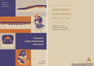 ㊧Ｅ８系つばさノート㊨ＨＡＫＵＴＡＩノートの表紙イメージ（一般社団法人HAKUTAI提供） 