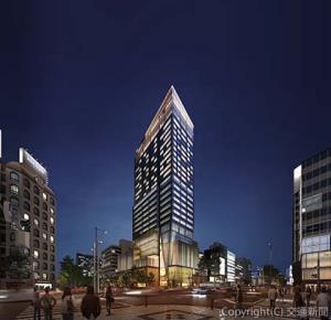 「クオーツ心斎橋」の外観イメージ　（マテリアル提供） 