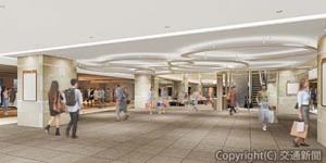 ２階エントランス＝イメージ＝（ＪＲ中央線コミュニティデザイン提供） 