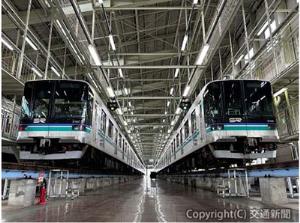 車両改修が行われる浦和美園駅近くの車両基地（埼玉高速鉄道提供） 