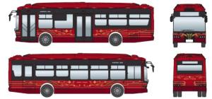 外装デザインのイメージ（南海りんかんバス提供）