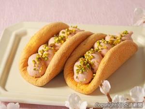 上品で優しい味わいの「桜のオムレット」＝イメージ＝（ＪＲ東日本クロスステーション提供） 