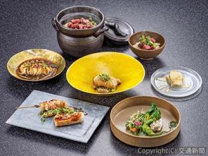 春コースメニューのイメージ（ＪＲ東日本秋田支社提供）