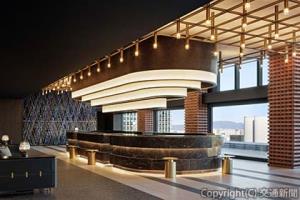 昔の駅の有人改札をモチーフにしたフロント（ＪＲ西日本ホテルズ提供）