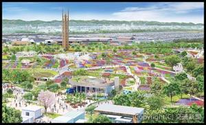 新たに公開された会場内のイメージ  ⓒExpo 2027（GREEN×EXPO2027PR事務局提供）