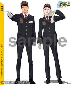 新潟駅キャラクターパネルのイメージ  ⓒ創通・サンライズ（ＪＲ東日本新潟支社提供）