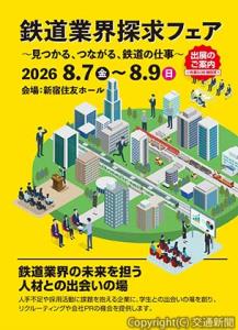採用直結型イベント「鉄道業界探求フェア２０２６」＝ポスターイメージ＝（産経新聞社提供）
