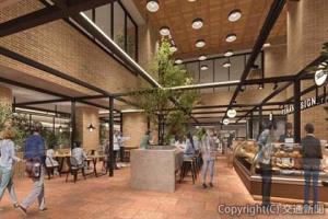 リニューアルした共用スペースのイメージ（東武鉄道提供）