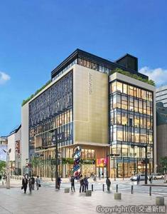 「アミュプラザ天神」の外観イメージ（ＪＲ九州提供） 