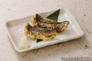 常磐線浪江駅で陸上養殖したクエタマの西京焼き＝イメージ＝（ＪＲ東日本クロスステーション提供）