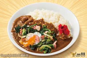 「ほうれん草とベーコンのとろたまカレー」＝イメージ＝（ＪＲ―Ｃｒｏｓｓ提供）