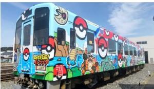 「三陸鉄道イシツブテ＆いわポケモントレイン」の外観（三陸鉄道提供）