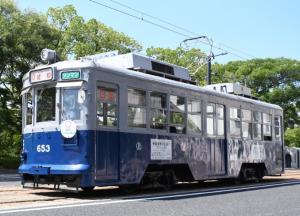 「650形653号」（広島電鉄提供）