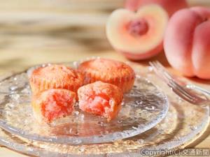 柔らかすぎて運搬が難しい「樹上完熟桃」を活用した焼き菓子「ＦＲＵＴＴＩＭＯ樹上完熟ピーチ６個入」＝イメージ＝（ＪＲ東日本クロスステーション提供） 