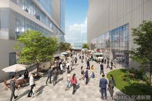 来街者が自由に往来できるコミュニティ・プロムナード＝イメージ＝（西武不動産提供）
