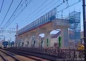 京王線の連続立体交差事業＝明大前―下高井戸間＝（京王電鉄提供）