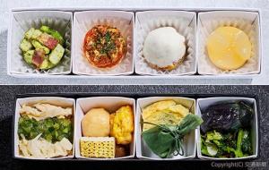 リフレッシュメントの㊤洋食㊦和食のイメージ（ＪＲ東日本提供）