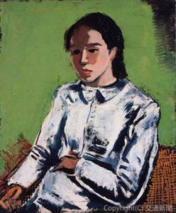 《白い服の少女》1928年　鳥取県立美術館（東京ステーションギャラリー提供）