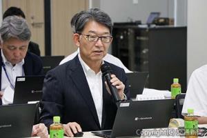 あいさつする犬飼社長（ＪＲ貨物提供）