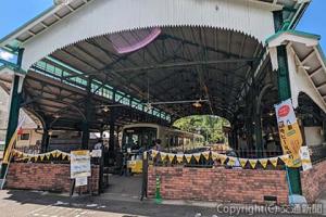 「八瀬えいでん《駅》地ビール祭り」を開催する＝会場イメージ＝（叡山電鉄提供） 
