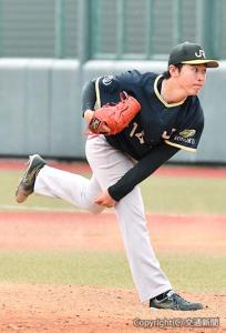 予選で活躍をみせた２年目の小野寺投手（ＪＲ東日本提供）
